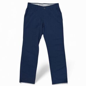 Under Armour Pants Mens 32x32 Navy AllSeason Gear Loose Fit Golf Nylon Stretch